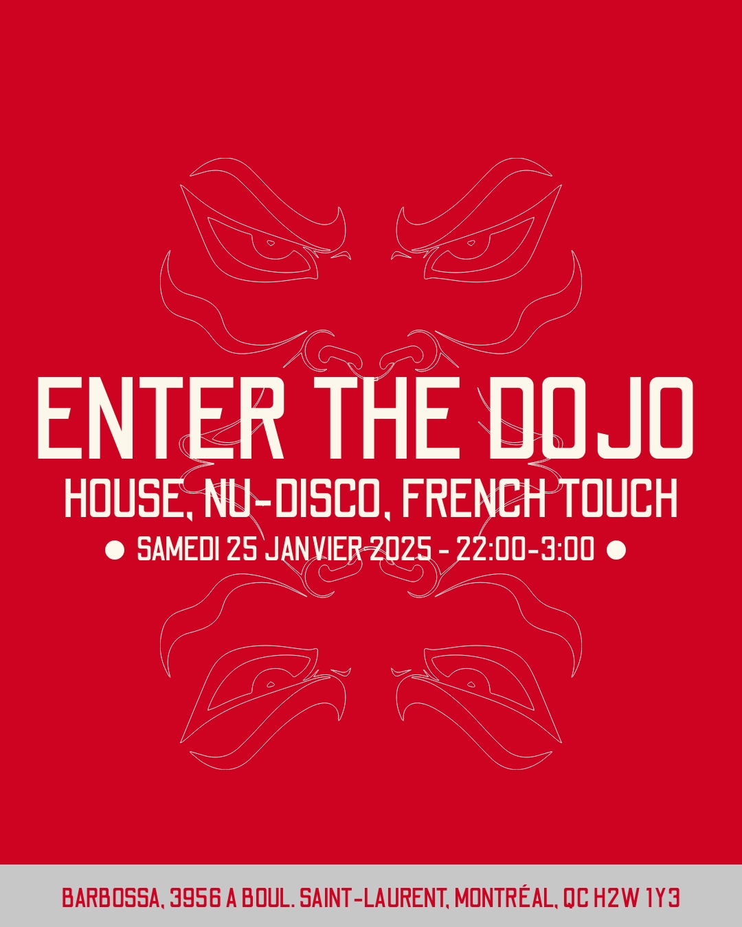 Enter The Dojo Event Poster